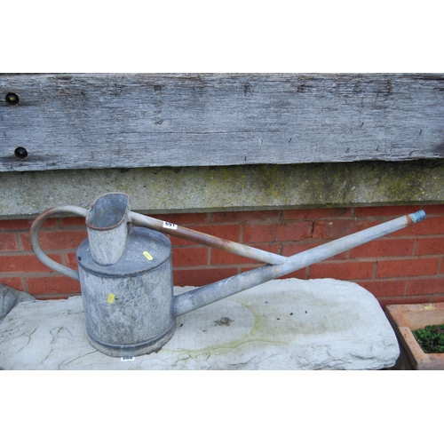 691 - VINTAGE GALVANISED WATERING CAN