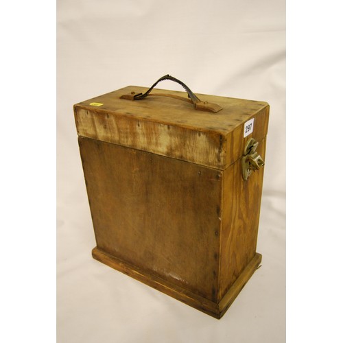 296 - PINE STORAGE BOX & 1 OTHER BOX