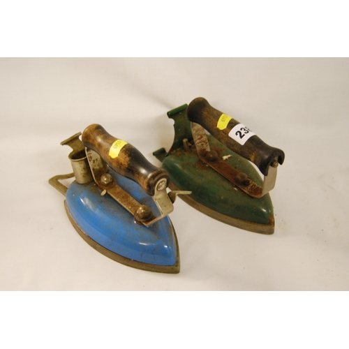 238 - 2 VINTAGE ELECTRIC IRONS