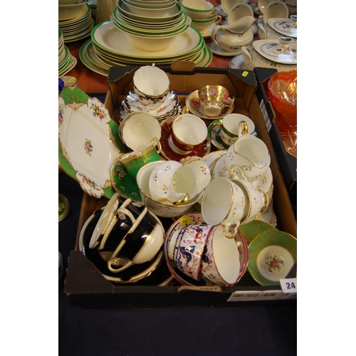 24 - QUANTITY OF DECORATIVE TEAWARE