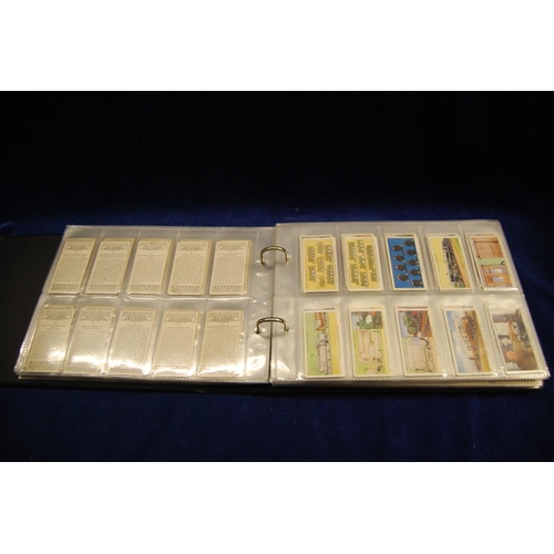 458 - ALBUM OF 14 SETS OF CIGARETTE CARDS