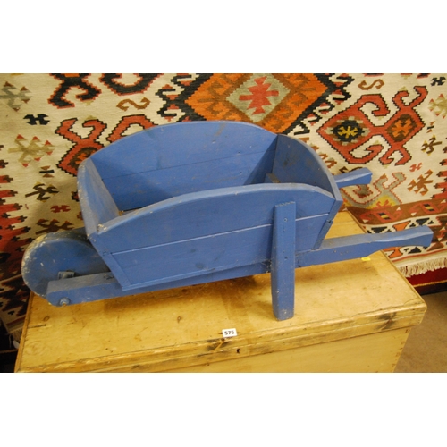 576 - CHILDS WOODEN WHEELBARROW