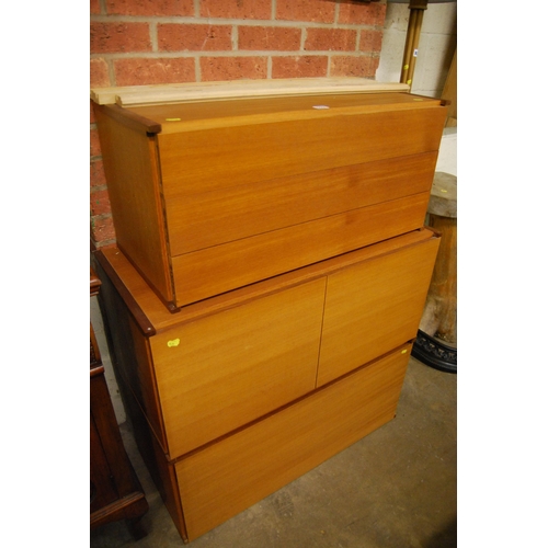 592 - 3 RETRO TAPLEY TEAM WALL CABINETS