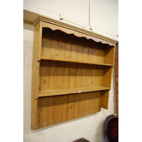 594 - SET OF PINE WALL SHELVES