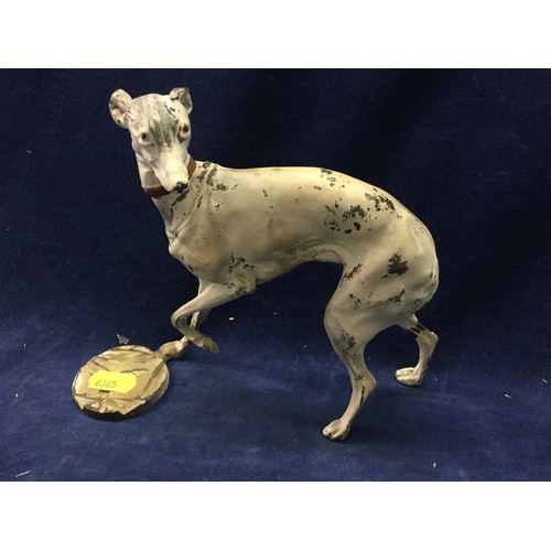 192 - WHITE PAINTED METAL WHIPPET