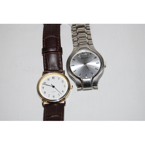 20 - ACCURIST GENT'S WRISTWATCH & 1 OTHER WATCH