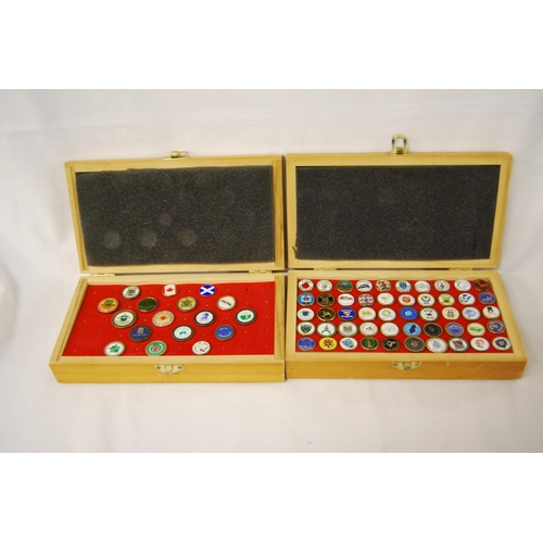 242 - 2 BOXES CONTAINING GOLF BALL MARKERS