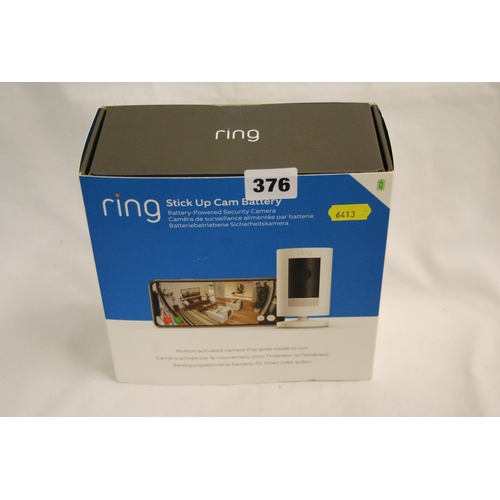 376 - RING STICK UP CAM BATTERY-MOTION-ACTIVATED CAMERA THAT GOES INSIDE OR OUT (BRAND NEW) P2300234140