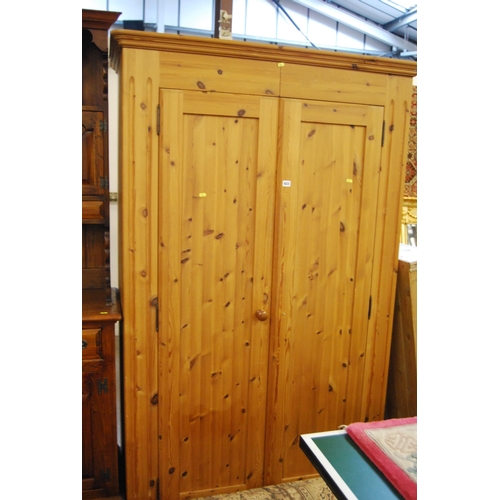 622 - PINE DOUBLE WARDROBE