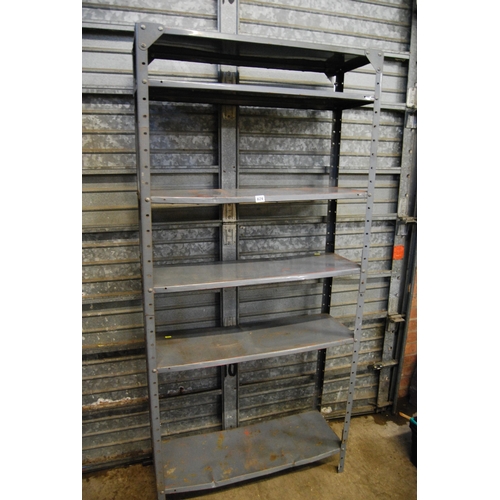 629 - SECTION OF METAL SHELVING