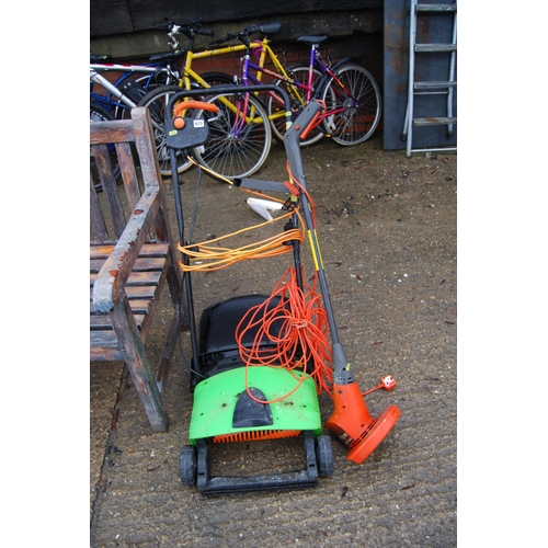 673 - ELECTRIC LAWNMOWER AND FLYMO