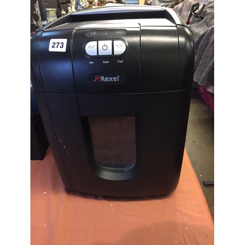 273 - REXEL AUTO PLUS PAPER SHREDDER