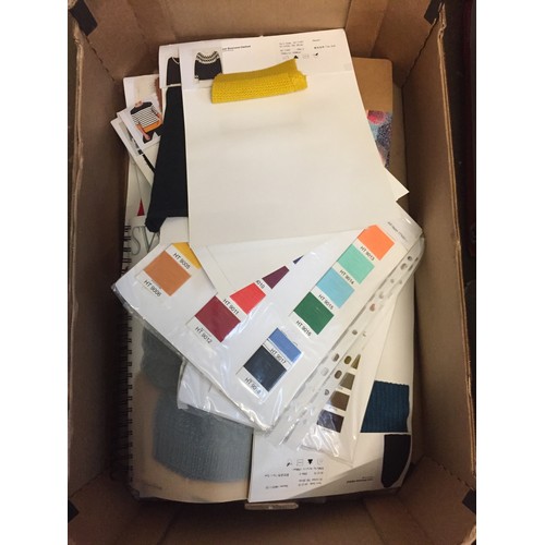 59 - BOX OF SAMPLE MATERIALS