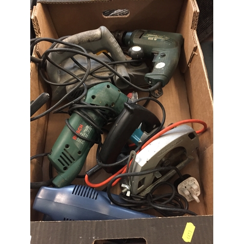 390A - TRIDENT SANDER, BLACK AND DECKER CIRCULAR SAW, CASALS DRILL, BOSCH SANDER AND POWER G PLANER