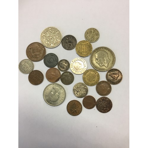 57 - 26 USA HALF DOLLAR COINS, THREE £2 COINS, ETC P2100177745