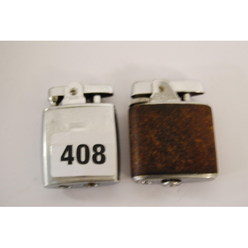 408 - 2 RONSON POCKET LIGHTERS