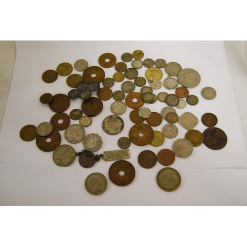 411 - QUANTITY OF ENGLISH & FOREIGN COINS