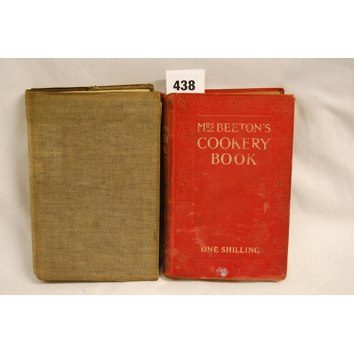 438 - 1 VOLUME MRS BEETON'S COOKERY BOOK 1901 AND 1 VOLUME KNIGHTS OF THE FROZEN SEA 1867