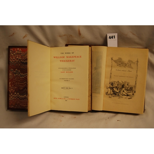 441 - 2 VOLUMES VANITY FAIR BY THACKERY