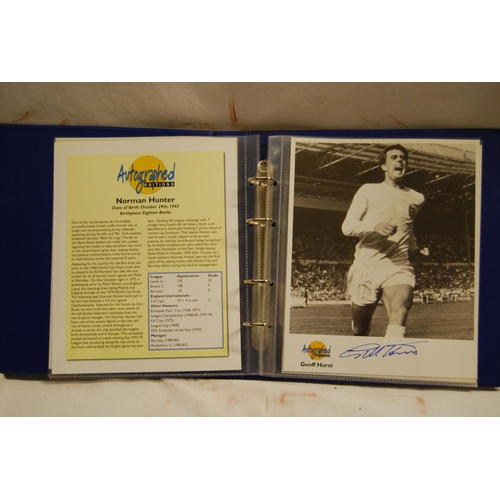 451 - 6 AUTOGRAPH EDITIONS OF FOOTBALL GREATS, AUTOGRAPHED SIGNED PHOTO EDITIONS COMPRISING MARTIN PETERS,... 