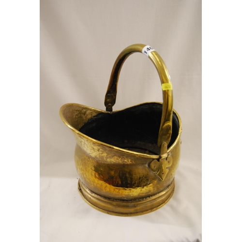 140 - BRASS COAL HELMET