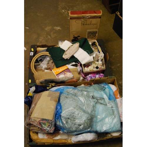 169 - 2 BOXES OF SEWING ITEMS
