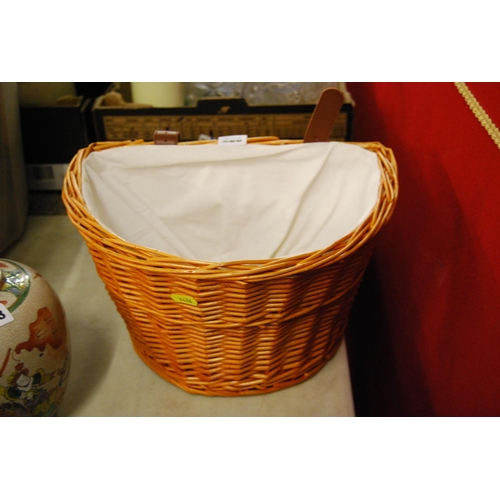 225 - CANE BICYCLE BASKET