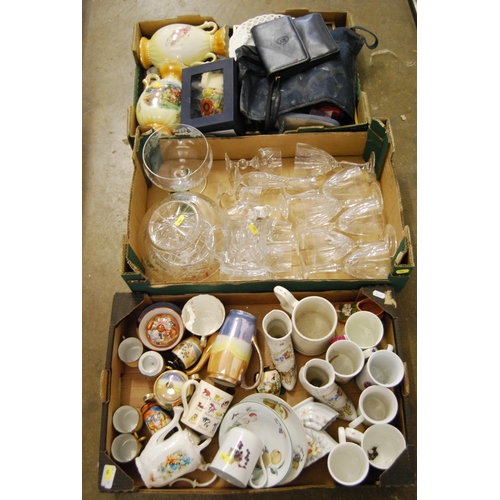 73 - 3 BOXES OF ASSORTED CHINA & GLASSWARE