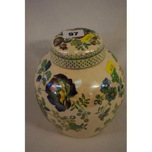 97 - MASON'S PAYNSLEY PATTERN GINGER JAR