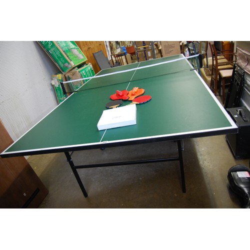 448 - BUTTERFLY FULL SIZE FOLDING TABLE TENNIS TABLE AND ACCESSORIES