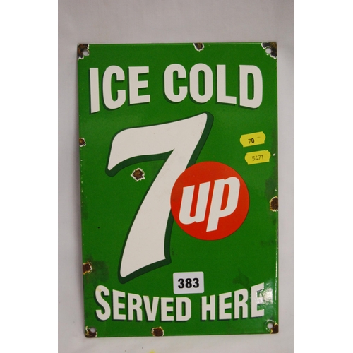 383 - 7UP ENAMEL SIGN (70)