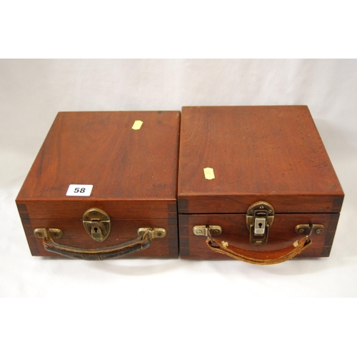 58 - 2 VINTAGE INSTRUMENT BOXES