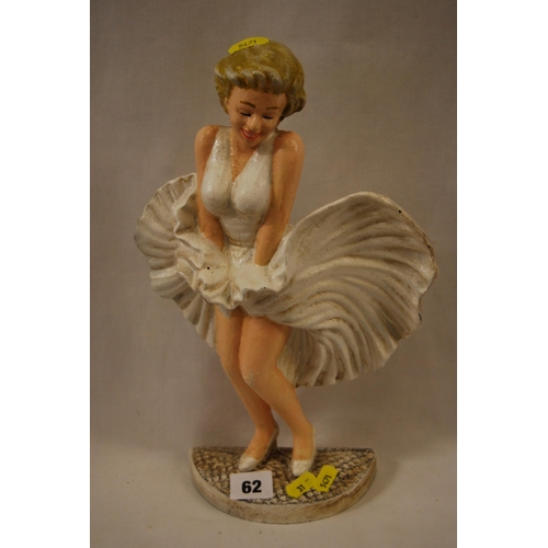 62 - CAST IRON MARILYN MONROE DOORSTOP