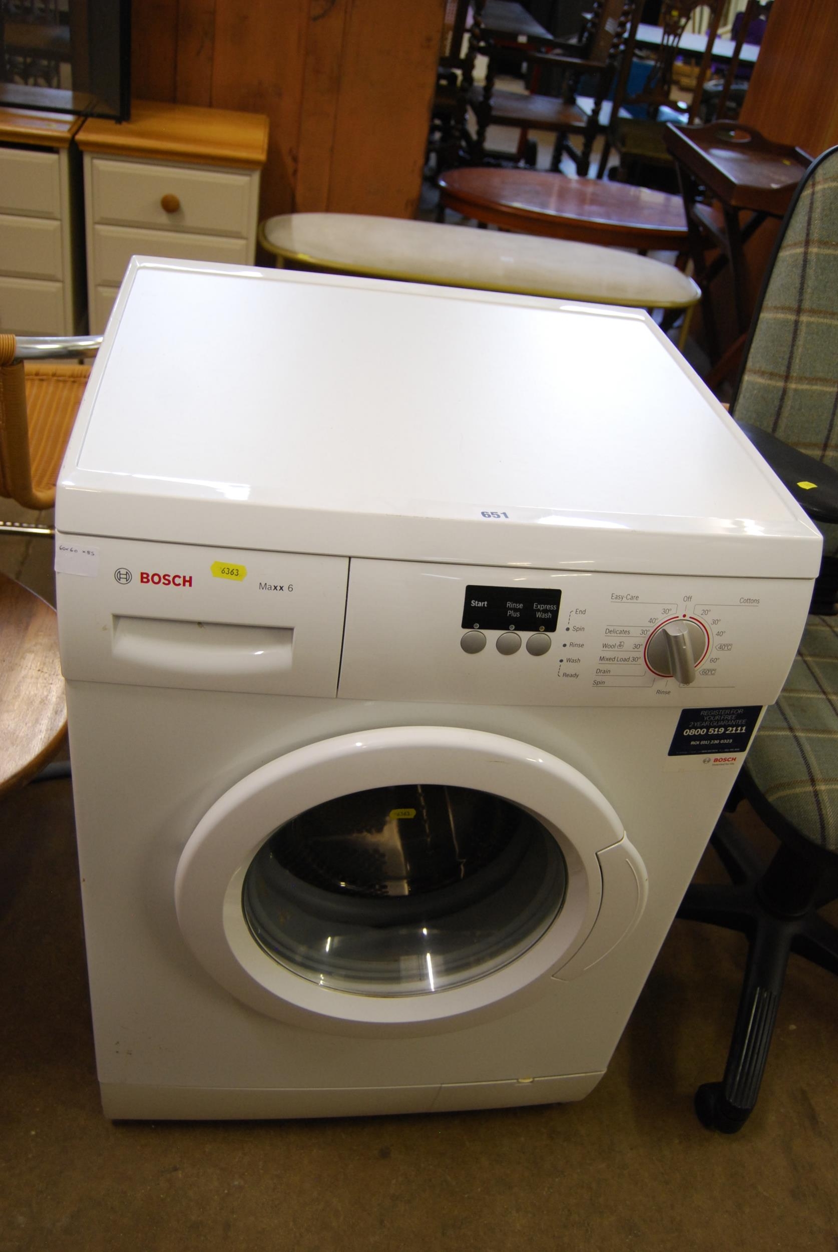 BOSCH MAXX 6 AUTO WASHING MACHINE (60CM WIDTH X 60CM DEPTH X 65CM HEIGHT)