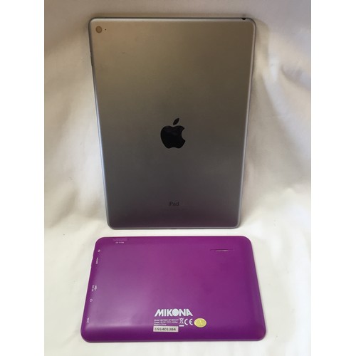 21 - IPAD AIR 2 (GWO, FACTORY RESET, NO CHARGER) & MIKONA MHTMID-B718DC8-P (A/F)