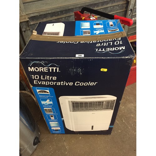 36 - MORETTI 10 LITRE EVAPORATING COOLER