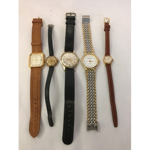 26 - 5 VARIOUS WRISTWATCHES