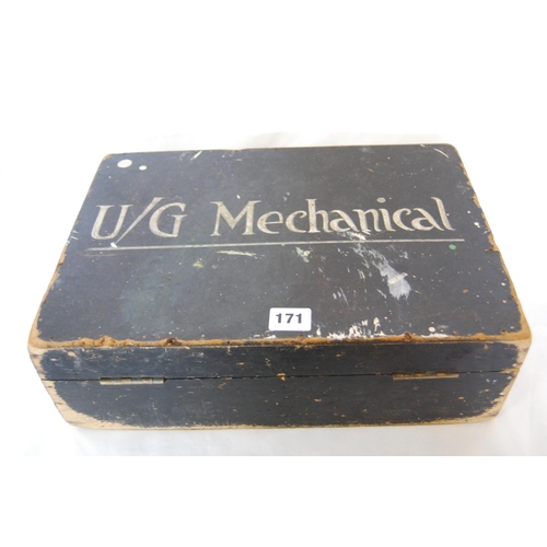 171 - VINTAGE BLACK BOX PAINTED U/G MECHANICAL