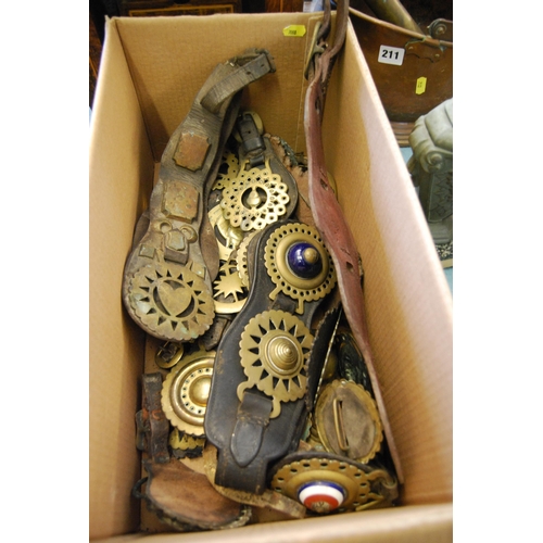 209 - QUANTITY OF MARTINGALES & HORSE BRASSES