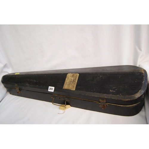 261 - VINTAGE VIOLIN CASE