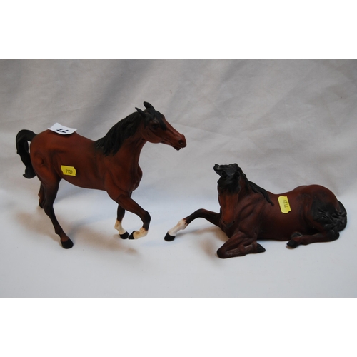 77 - 2 BESWICK BONE CHINA HORSES