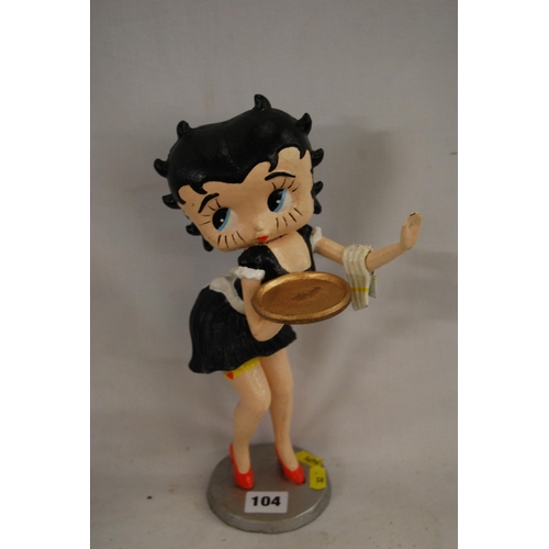 104 - BETTY BOOP CAST IRON DOORSTOP