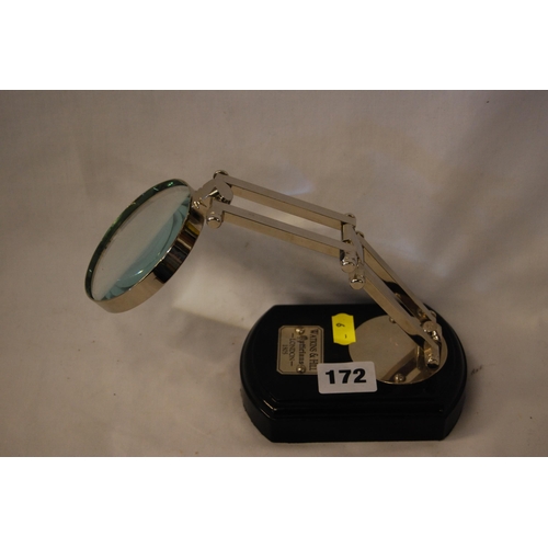 172 - ADJUSTABLE DESK MAGNIFYING GLASS