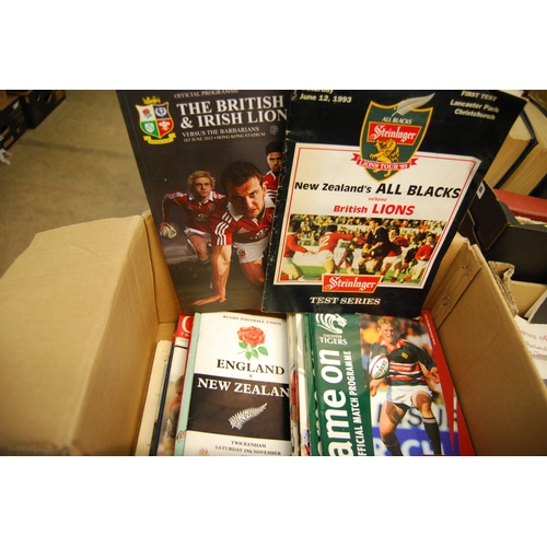 320 - COLLECTION OF INTERNATIONAL AND OTHER RFU PROGRAMMES FROM 1983 - 2017 (28)