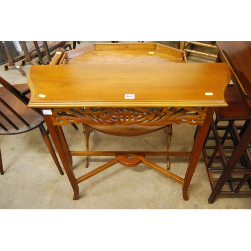 465 - REPRODUCTION MAHOGANY HALL TABLE