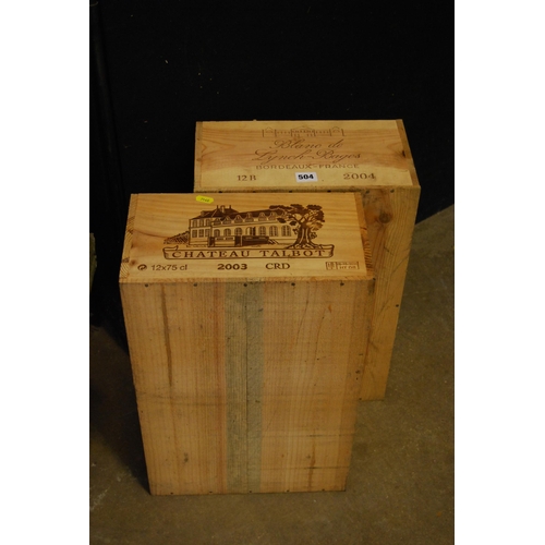 504 - 2 WINE CASES