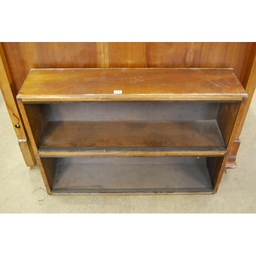 511 - PART GLOBE-WERNICKE STYLE OAK BOOKCASE