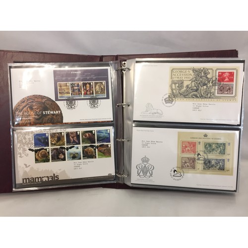 321 - 9 ALBUMS OF ROYAL MAIL FIRST DAY COVERS (APPROX 588)