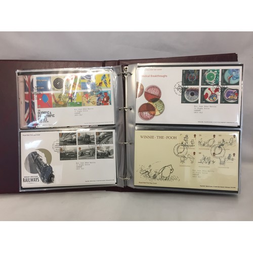 321 - 9 ALBUMS OF ROYAL MAIL FIRST DAY COVERS (APPROX 588)