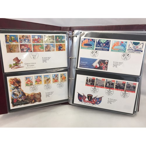 321 - 9 ALBUMS OF ROYAL MAIL FIRST DAY COVERS (APPROX 588)